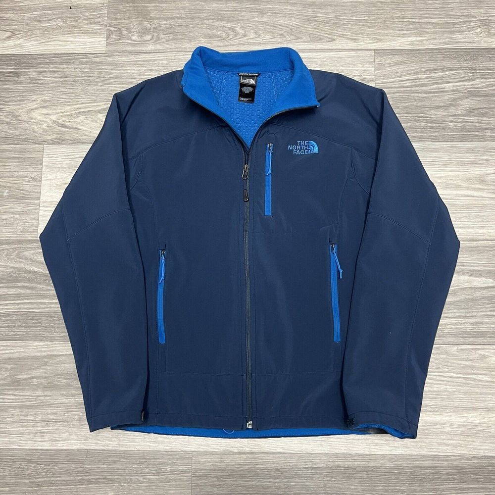 The North Face ShellRock Jacket Men S‎ Blue Lightweight Zip Softshell Gorpcore